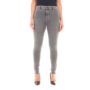 M17 Femmes Taille haute Jeans Skinny Fit Acid Black