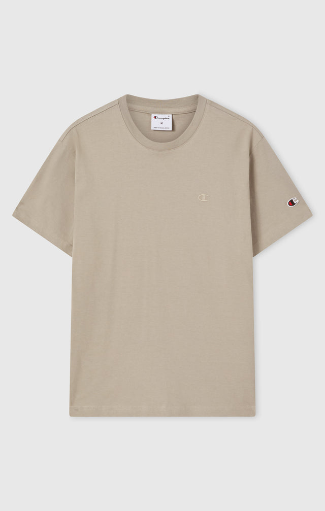 T-Shirt Homme Avec Petit Logo C Brodé Icons Gris Chaud