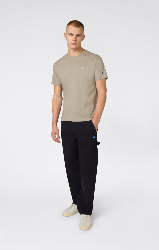 T-Shirt Homme Avec Petit Logo C Brodé Icons Gris Chaud