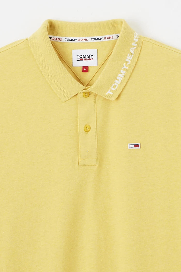 Polo jaune coupe régulière Tommy Hilfiger