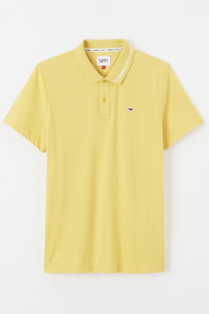 Polo jaune coupe régulière Tommy Hilfiger