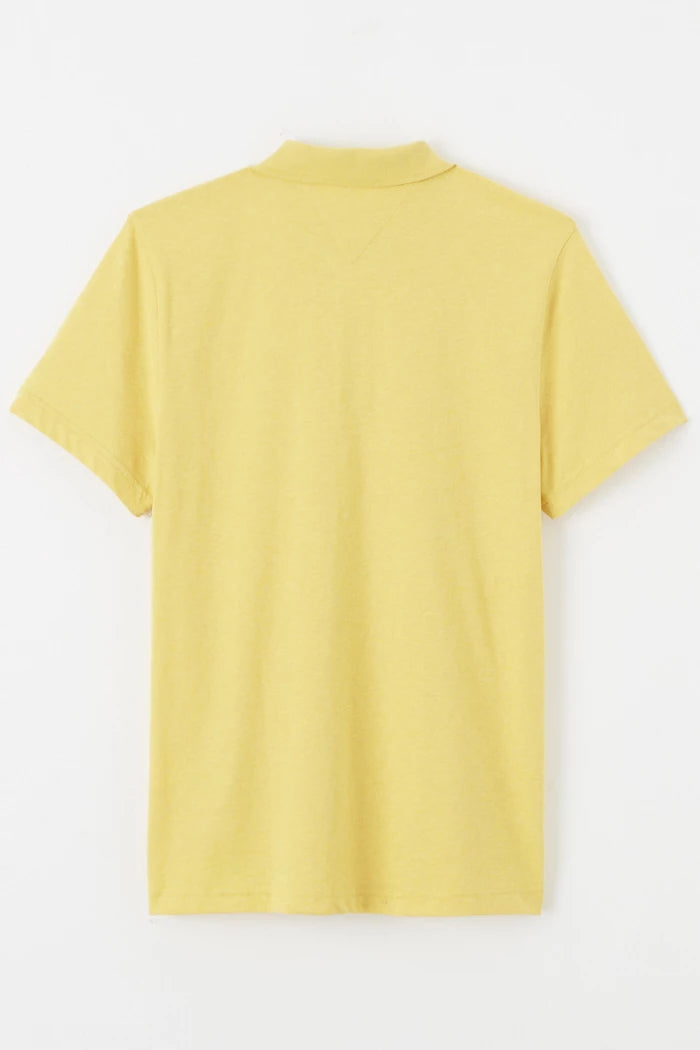 Polo jaune coupe régulière Tommy Hilfiger