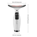 Appareil de massage LED 7 en 1 pour le cou et le visage - Dispositif anti-âge