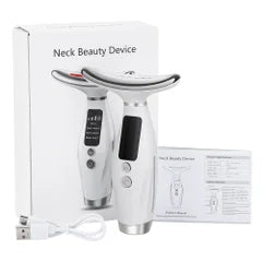 Appareil de massage LED 7 en 1 pour le cou et le visage - Dispositif anti-âge